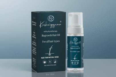 kesvigyan foam hair oil bottel (1)