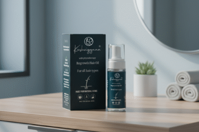 kesvigyan foam hair oil bottel (4)